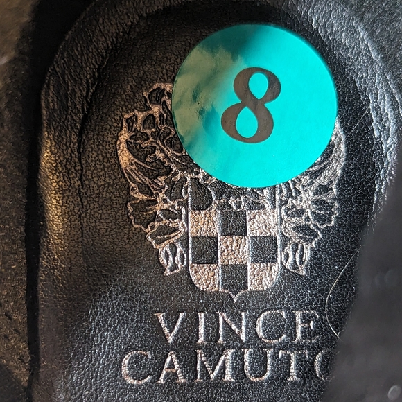 Vince Camuto OTK Boots Women's Size 8 Black Selial Suede Tall Dressy Heels - Picture 5 of 11